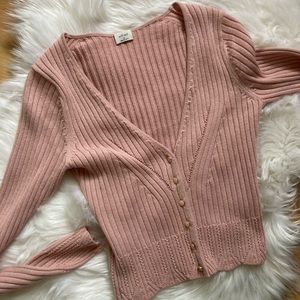 Aritzia Wilfred Pink Sweater💕